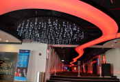 Stretch ceiling inside theater