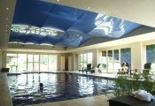 Wellness with stretch ceiling