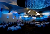 Banquet hall with 3D ceiling