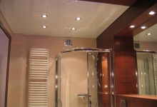 Bathroom with suspended ceiling