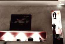 Stretch ceiling in bedroom