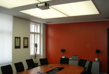 Conference hall stretch ceiling