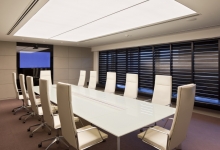 Conference hall translucent ceiling