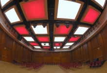 translucent ceiling in conference hall