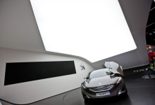 Translucent ceiling in exhibition