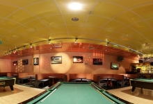 Ceiling with tiles inside gym