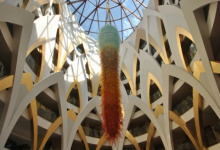 Hotel with stretch ceiling