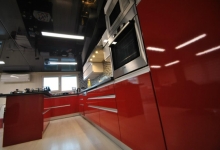 Kitchen stretch ceiling