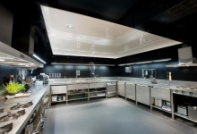 Kitchen stretch ceiling