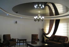 Living room high gloss ceiling