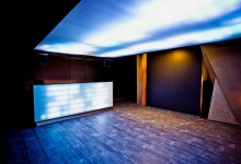 Nightclub with translucent ceiling