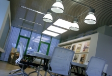 Ceiling tiles in office spaces