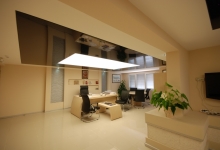 Office with stretch ceiling