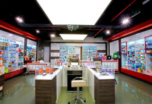 Stretch ceiling retail store