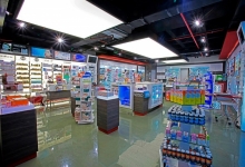 Translucent panels in retail store
