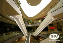 Translucent ceiling in shopping center