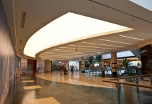 Shopping mall with translucent ceiling