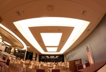 Translucent shopping mall ceiling