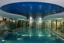 High gloss spa and wellness center ceiling