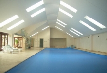 Luminous ceiling in spa center