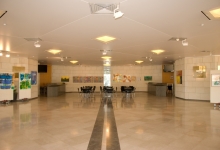 School with suspended ceiling