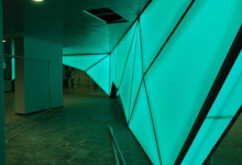 Backlit 3D wall panel