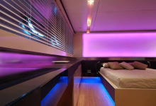 Bedroom backlit wall