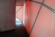 Red Backlit wall