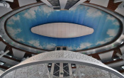Printed sky ceiling arena