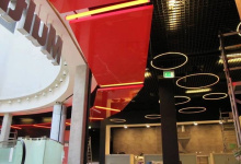 Hanging modular ceiling panels