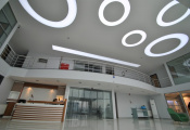 Office with luminous ceiling